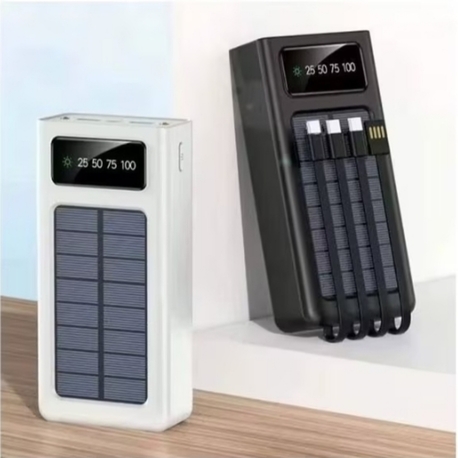 4 kablolu 20.000 lik güneş enerjili powerbank 