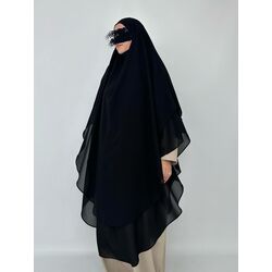 Rana model sufle siyah iki katlı 