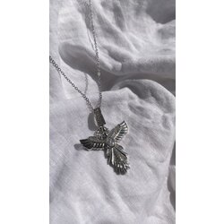 Anka kuşu silver kolye