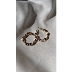 Sarmal gold küpe