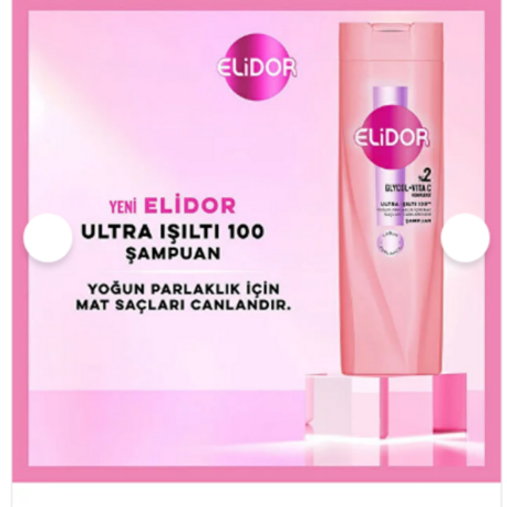 Elidor Saç Bakım Şampuanı Ultra Işıltı Yoğun Parlaklık 400 ml