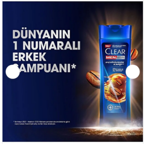 Clear Men Kepeğe Karşı Etkili Şampuan Saç Dökülmesine Karşı 350 ML