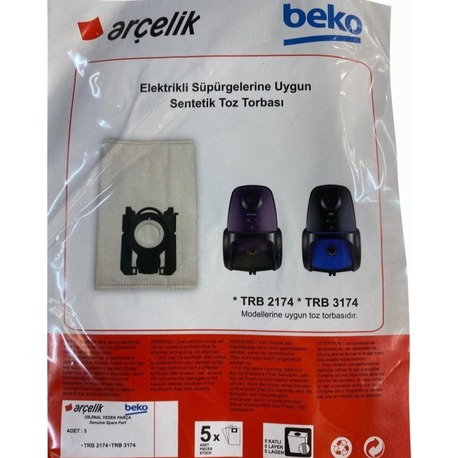 Arçelik Trb 3174 Orjinal Elektrikli Süpürge Toz Torbası