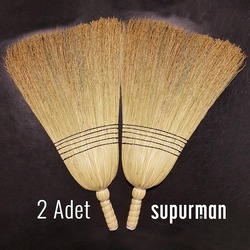 Doğal Sarı Ot Süpürge - 2 Adet