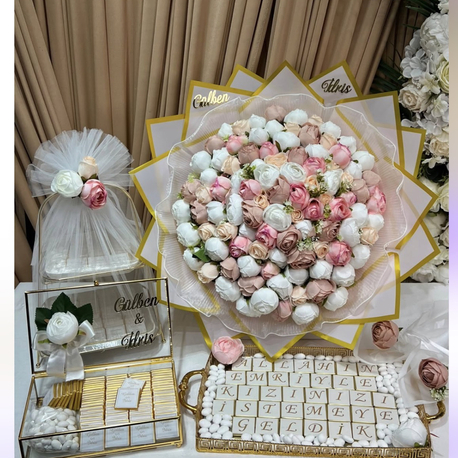 Çiçek çikolata set 