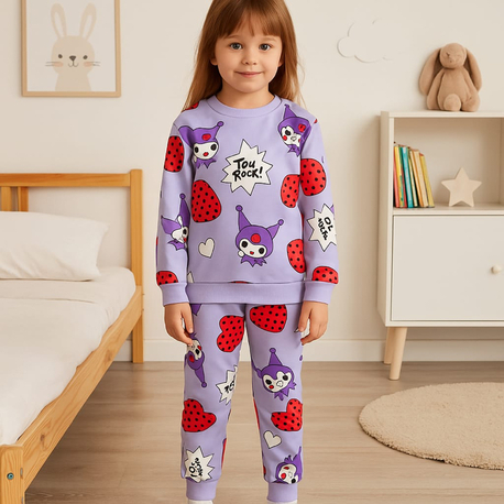 Kız çocuk 2ip pijama takımı