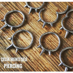 Cerrahi Menteşeli Çelik Piercing