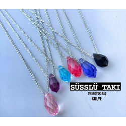 Mini Swarovski Taşlı Kolye