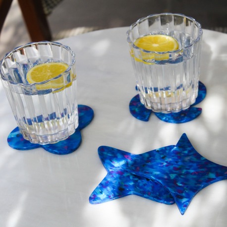 Abstract Bardak Altlığı – 4'lü Set | Geri Dönüştürülmüş Plastik