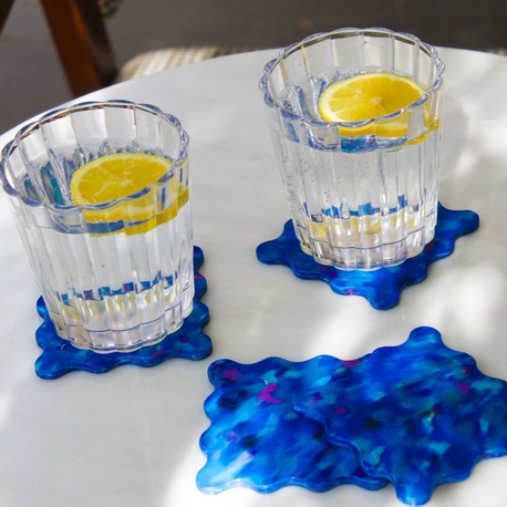 Wave Bardak Altlığı – 4'lü Set | Geri Dönüştürülmüş Plastik