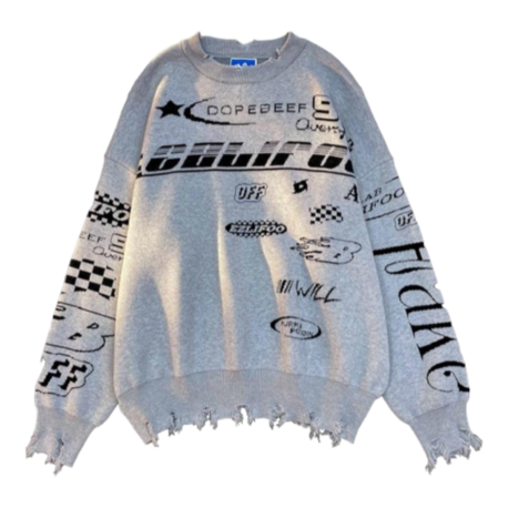 Race Flag Unisex Oversize Ecru Kazak