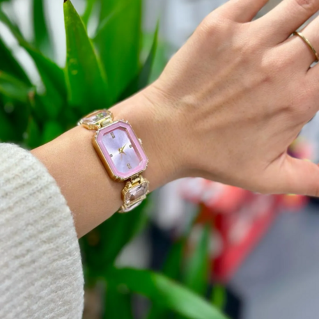 Swalora Crystal Garden Pembe Saat