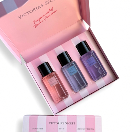 VS İthal Mini Vücut Spreyi Hediye Seti / Midnight bloom-Bombshell -Rush