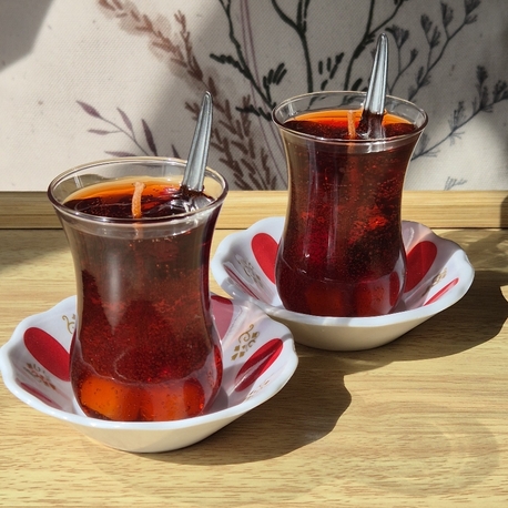 Türk çayı mum