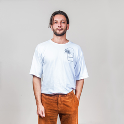 I need a drink baskılı Beyaz T-shirt (Serigrafi Baskılı)