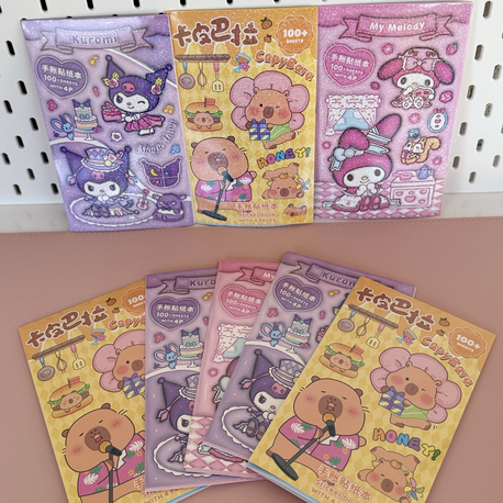 Kuromi/Capy Bara / My Melody 100 lü sticker 