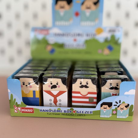 3D kelleşen silgi 2 adet 