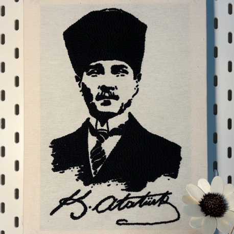 Tuval Atatürk portre