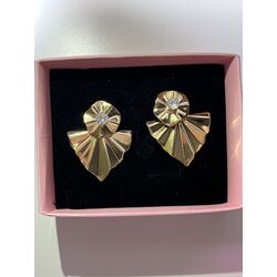 xuping taşlı gold küpe