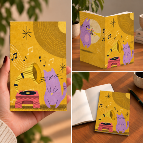 Cep Defter - Jazz Cats