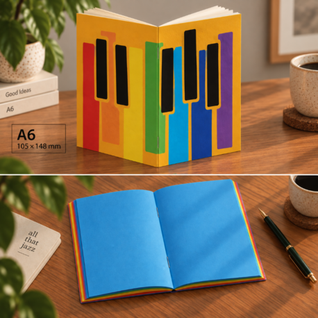 Cep Defter - Renkli Piano