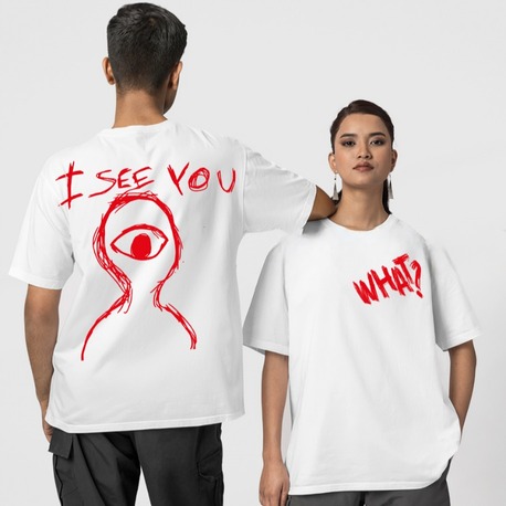 I See You Baskı Premium Tshirt