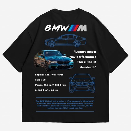 BMW M5 Baskılı Premium Tshirt