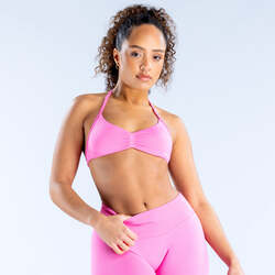 DFYNE Pembe Impact Strappy Bra - Destekleyici Spor Bra