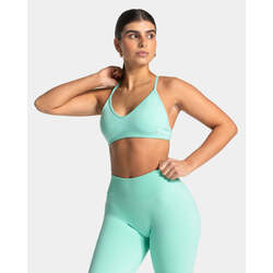 Teveo Mint Yeşili Lift Spor Bra - Seamless ve Şık Tasarım