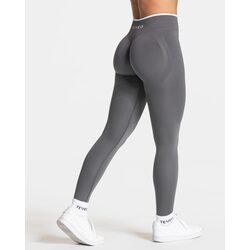 Teveo Koyu Gri Seamless Scrunch Tayt - Şekillendirici Spor Taytı