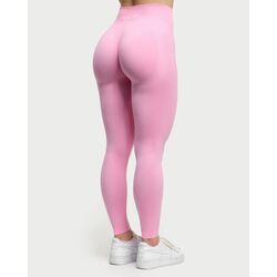 OACE Yüksek Bel Scrunch Detaylı Pembe Seamless Tayt