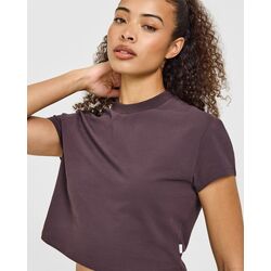 Oner Active Mürdüm Bisiklet Yaka Crop Top - Sportif Şıklık
