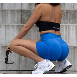 EXALTED Çift Kat Süngerli Strapless Spor Bra - Siyah