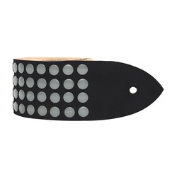 TABAQ - Metal Rain (Metallic Grey) - Hakiki Deri Gitar Askısı