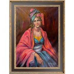 Saray'da Bir Cariye Yağlı Boya Tablo
