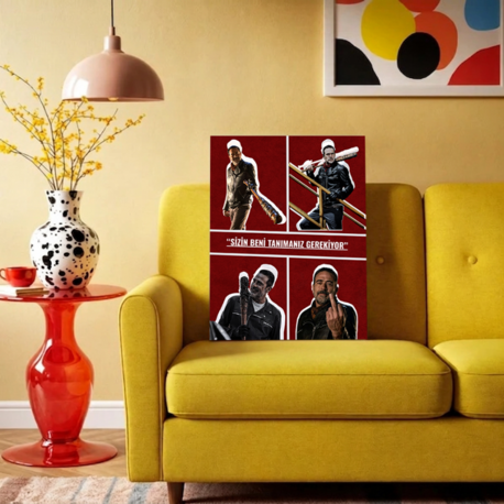 TWD - NEGAN SMİTH  ALINTISI 4K PREMİUM KANVAS TABLO