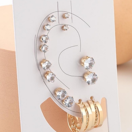 Gold küpe set