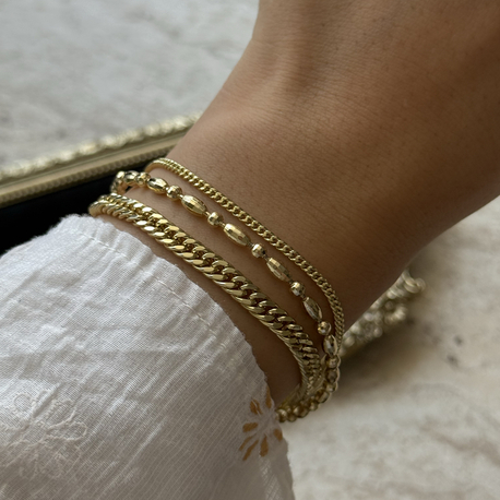 Üçlü Görünüm Bileklik | 14k xuping