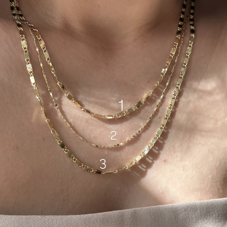 Desenli Kolye | 14k vip