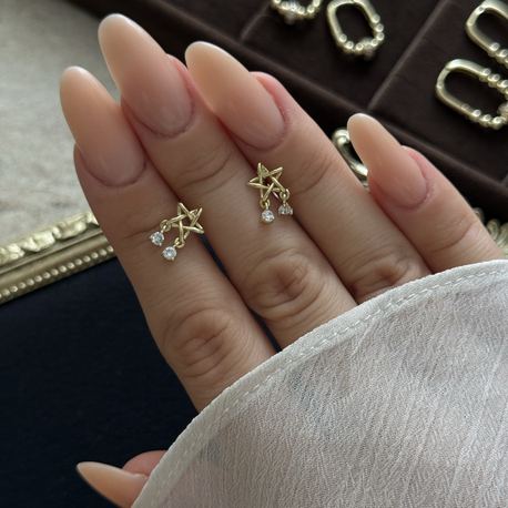 Mini Sallantı Taş Yıldız Küpe | xuping