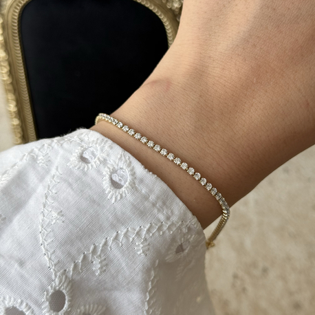 2mm suyolu Bileklik | 14k xuping