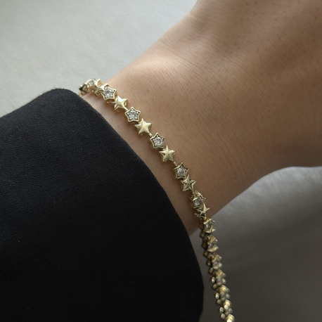 Mini stars bileklik | 14k