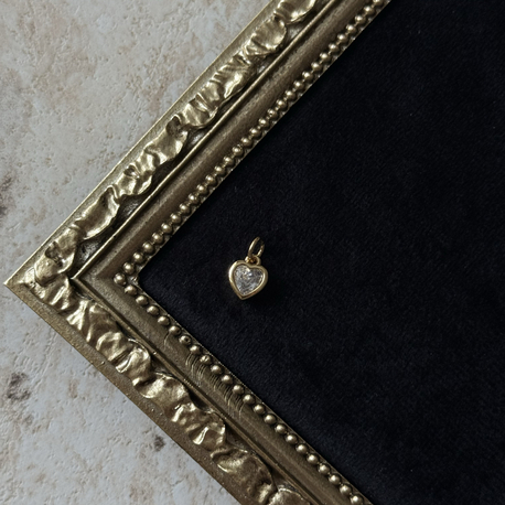 Minimal Kalp Kolye Ucu | 14k xuping