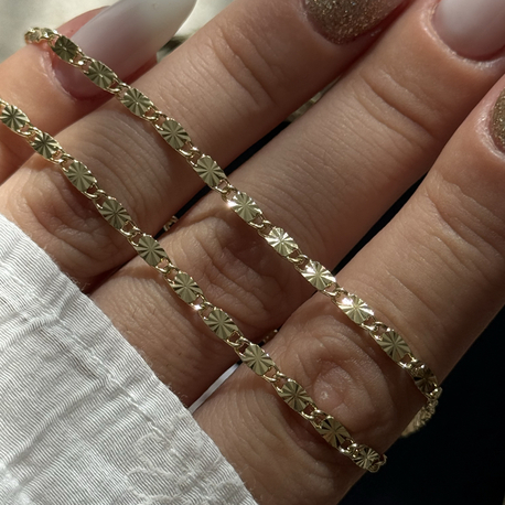 Yıldız İşlemeli Kolye | 14k vip