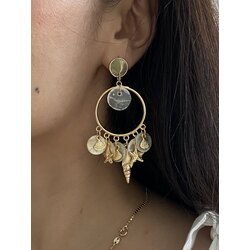 Pullu Ocean Vibes Küpe | Çelik