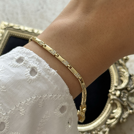 İnce Detay Bileklik | 14k vip