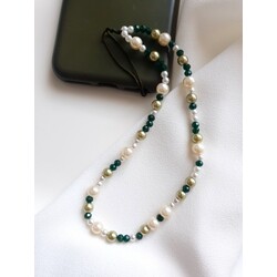 Olive Pearl Telefon Charm