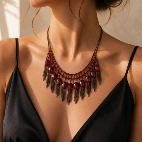 Midnight Scarlet Kolye