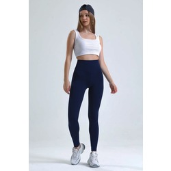 Oysho Yüksek Bel Toparlayıcı Push-up Tayt Lacivert