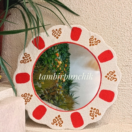 Osmanlı çay tabağı ayna 